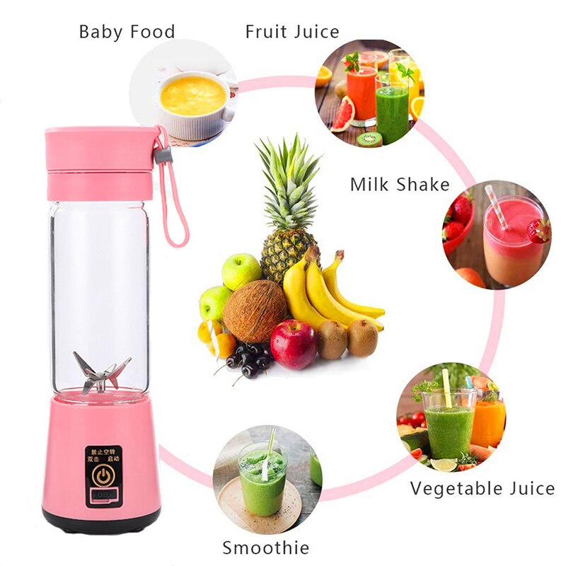 Hand Juicer Maker Fruit Blender (Random Color)