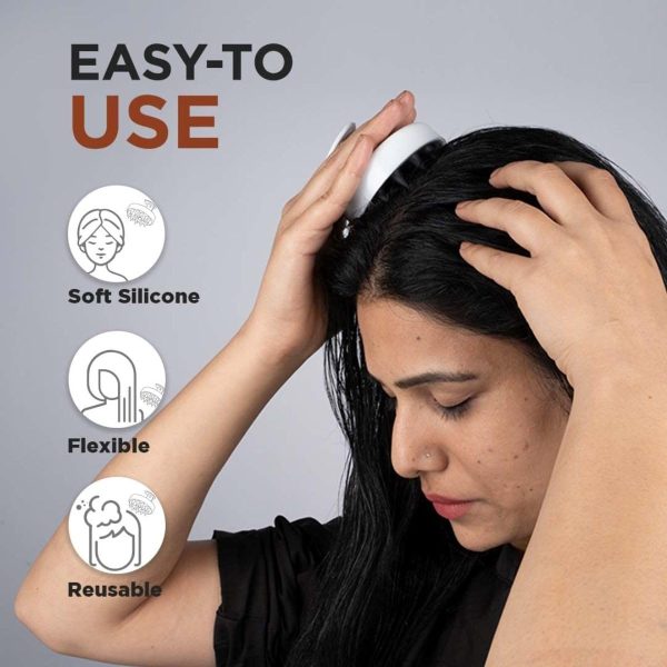 Scalp Hair Scrubber With Soft Bristles