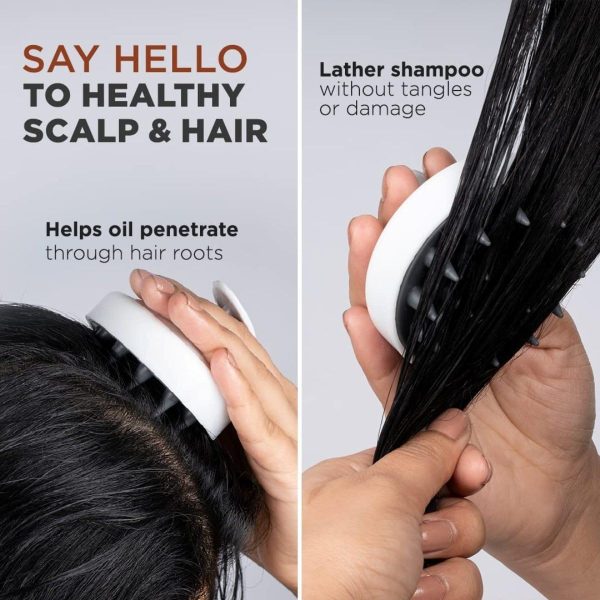 Scalp Hair Scrubber With Soft Bristles