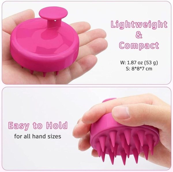 Scalp Hair Scrubber With Soft Bristles