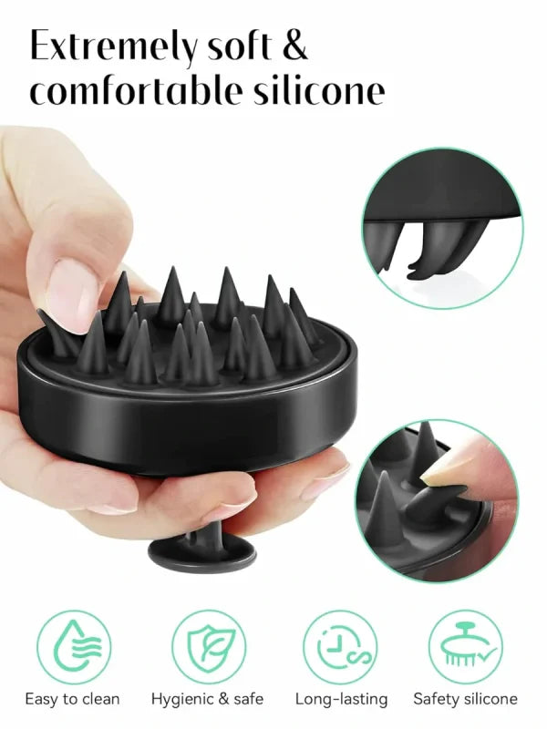 Scalp Hair Scrubber With Soft Bristles
