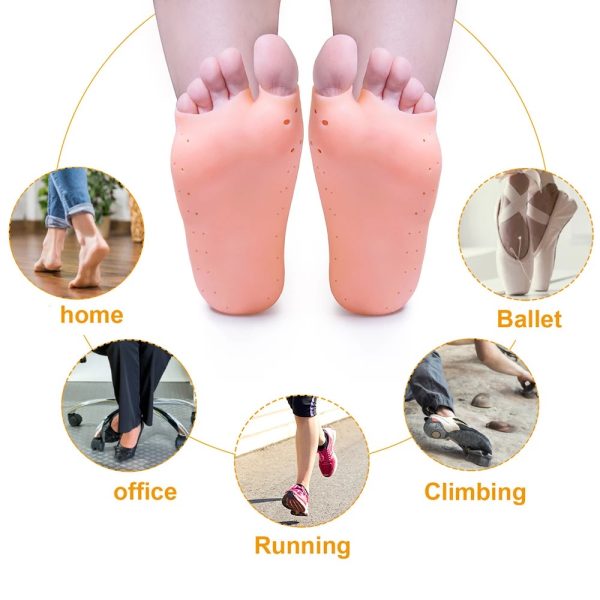 Silicone Gel Moisturizing Socks, Non-slip Socks,