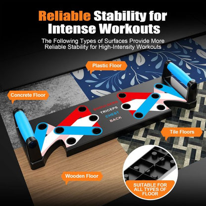9in1 Foldable Push Up Board