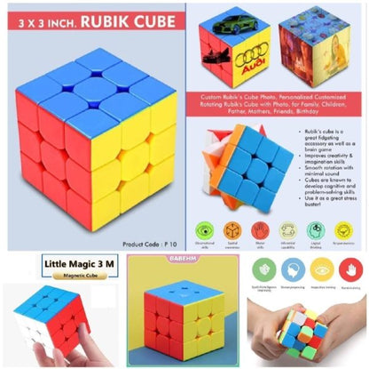 Rubic Cube 3×3 For Kids Magic Speed Square Cube